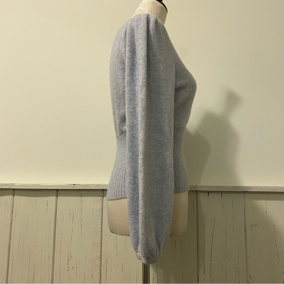 NWT Madewell Small Blue It’s Gonna Be Me Cropped Sweater - Picture 6 of 14